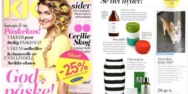 Herbal Face Oil in Norwegian KK Magazine