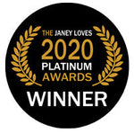 Janey Loves 2020 Platinum Awards - Best Face Mask. 